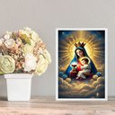 Ver imagem 1 de Quadro Decorativo Nossa Senhora da Saúde 33x24cm:moldura Branca