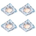 Ver imagem 1 de 4 Spot Cristal Quadrado Embutir Espelhado Gu10 Mr16 Ac593