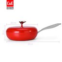 Ver imagem 3 de Jogo de Panelas Antiaderente Cerâmica Cuisine Retrô Vermelho