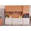 Ver imagem 5 de Gabinete de Cozinha Modulado Balcão Divina C/ 3 Portas e 2 Gavetas S/tampo 120cm Cinamomo/titanium