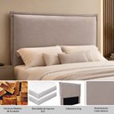 Ver imagem 3 de Cabeceira Decorativa King Size 1,95m Trento Linho Areia - Gran Belo