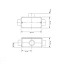 Ver imagem 2 de Condulete Fixo 2" Tipo "t" - com Tampa / sem Rosca / sem Pintura Tramontina