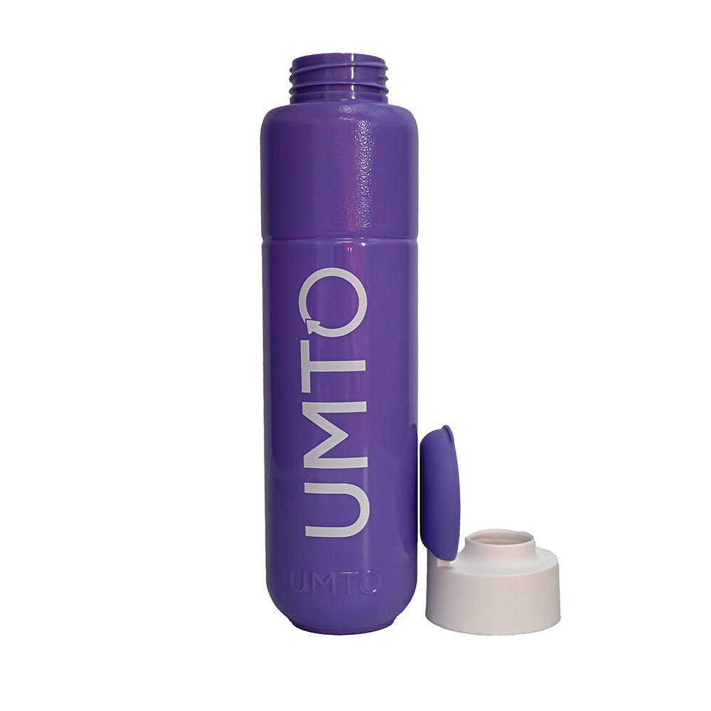 Kit 2 Garrafas Umto Super Resistente Biodegradável 500 Ml Azul Claro e Lilás