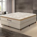 Ver imagem 1 de Cama Box + Colchão King Size Mendoza Molas Ensacadas Pillow Top 193x203x71cm - Extra Macio