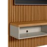 Painel para TV até 75 Polegadas Ripado Modular 140cm 1 Nicho 1 Prateleira Linea - 3