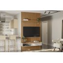 Ver mais imagens de Painel para TV até 75 Polegadas Ripado Modular 140cm 1 Nicho 1 Prateleira Linea