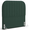 Ver imagem 1 de Cabeceira Cama Box Queen Estofada Orgânica 160cm Alice W01 Suede Verde Musgo - Lyam Decor