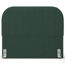 Ver imagem 6 de Cabeceira Cama Box Queen Estofada Orgânica 160cm Alice W01 Suede Verde Musgo - Lyam Decor