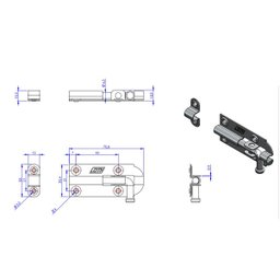 Kit 4 Fecho Fio Redondo 3" Ref. 20930 - Loth - 2