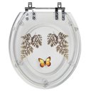 Ver imagem 1 de Acento Sanitário Decorado Convencional Oval Transparente