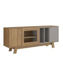 Ver imagem 4 de Rack para TV até 65 Polegadas com 2 Portas e 2 Nichos
