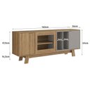 Ver imagem 3 de Rack para TV até 65 Polegadas com 2 Portas e 2 Nichos
