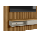 Ver imagem 4 de Painel para TV até 75 Polegadas Ripado Modular 1 Nicho 1 Prateleira 180cm