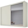 Guarda-roupa Casal Creta 2 Portas 4 Gavetas 100% Mdf Off White/amendoa - Europa Móveis - 2