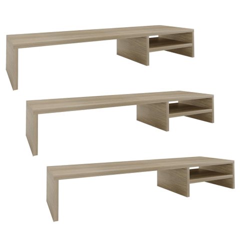 Kit 03 Suportes para Monitor Stand Home Office Lap 90 Cm L03 Amadeirado - Lyam