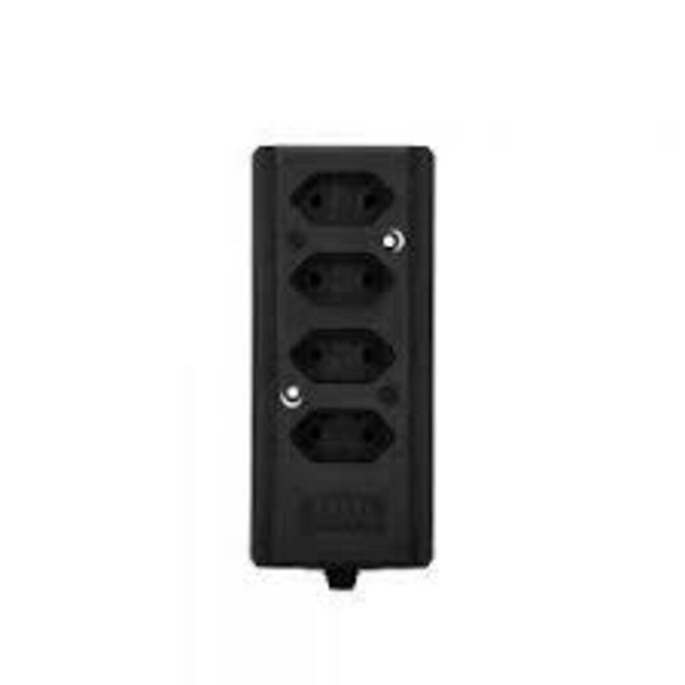 Tomada Barra Quadrupla 20A 4P Preta - Interneed - 2