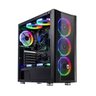 Gabinete Gamer Sate 8 Coolers Fans Rgb Preto com Lateral em Acrílico K381 - 1
