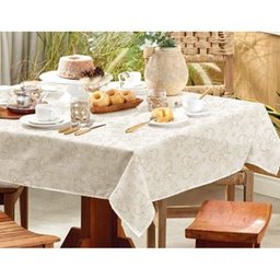 Toalha de Mesa Quadrada para 4 Cadeiras Teka - Tamanho 1,40x1,40 - Guipir - 1
