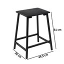 Ver imagem 6 de Conjunto Bancada Gourmet 2 Banquetas Stilo Preto/Carvalho Montreal