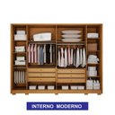 Ver imagem 2 de Guarda Roupa Casal Grande Mdf Ripado 6 Portas Premium- Arbo