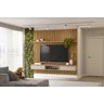 Painel para TV até 75 Polegadas Ripado Modular 1 Nicho 1 Prateleira 219cm - 5