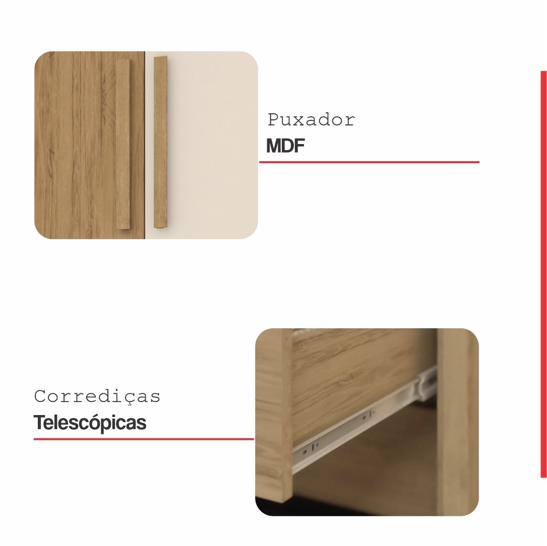 Guarda Roupa Casal 6 Portas 3 Gavetas Java - 7