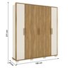 Guarda Roupa Casal 6 Portas 3 Gavetas Java - 4