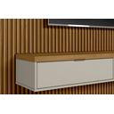 Ver imagem 4 de Painel para TV até 75 Polegadas Ripado Modular 1 Nicho 1 Prateleira 260cm