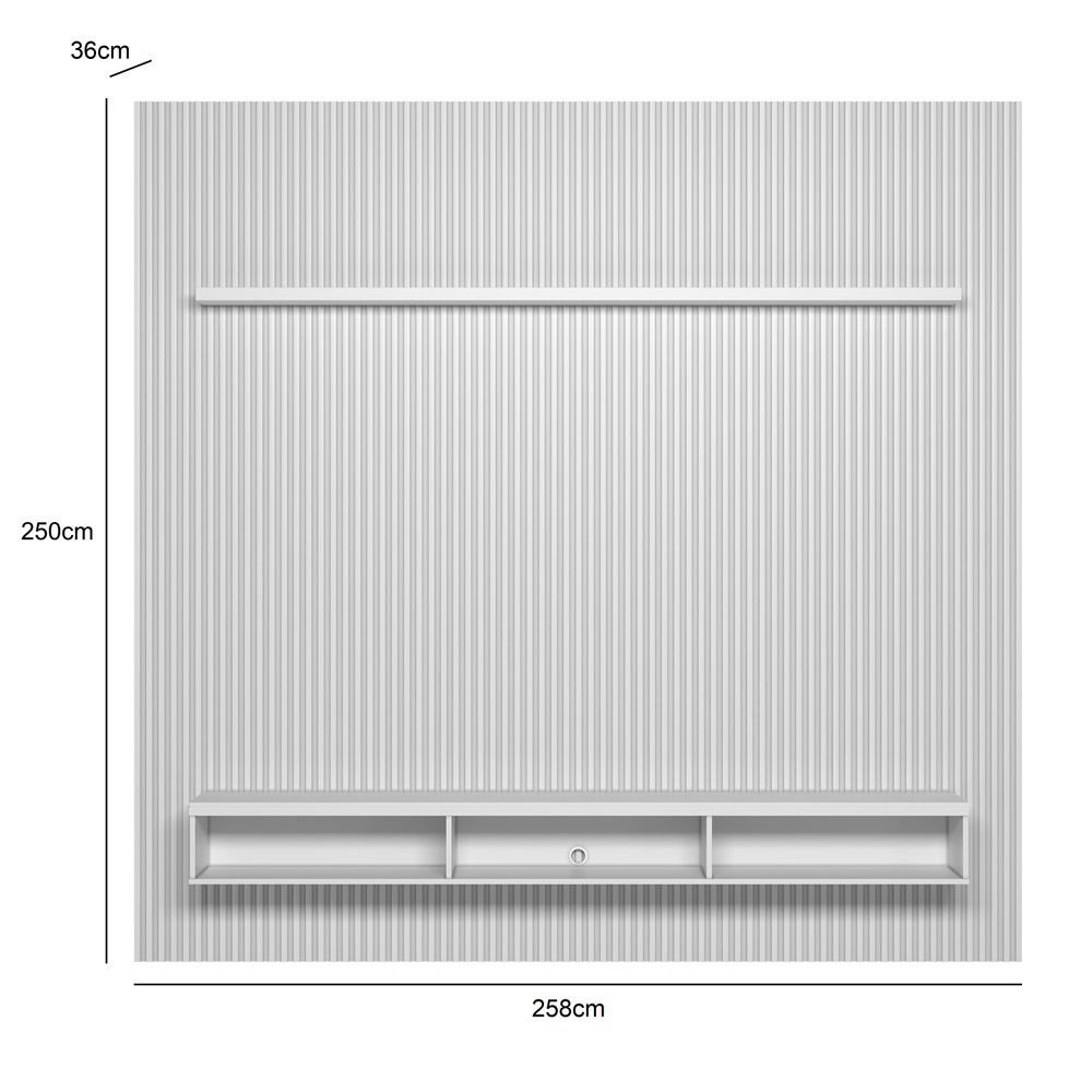 Painel Ripado Modular 1 Nicho 1 Prateleira  - 5