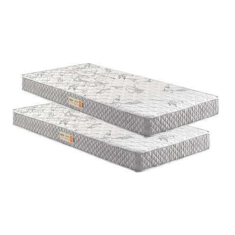 Kit 2 Colchões Solteiro D23 Ecoline 78x188x14 e 88x188x14 