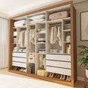 Ver imagem 1 de Closet Casal Itália 6 Gavetas Carvalho/branco - Minastex
