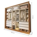 Ver imagem 3 de Closet Casal Itália 6 Gavetas Carvalho/branco - Minastex