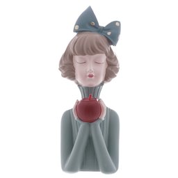 Escultura Decorativa de Resina Com Maçã 23x9cm Wolff - 2
