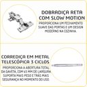 Ver imagem 6 de Cozinha Americana Modulada Torre Quente Cristaleira com Vidro Reflecta Compacta 6 Peças Paris