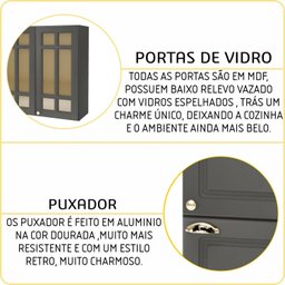 Cozinha Completa 6 Peças 18 Portas 2 Gavetas Paris - 6
