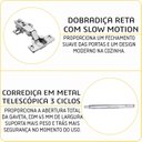 Ver imagem 6 de Cozinha Americana Modulada 6 Peças Torre Quente Cristaleira com Vidro Reflecta Com Tampo Paris