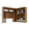 Quarto Modulado Casal Completo 4 Peças 5 Portas 4 Gavetas com Maleiro Smart Plus Espresso Móveis - 3