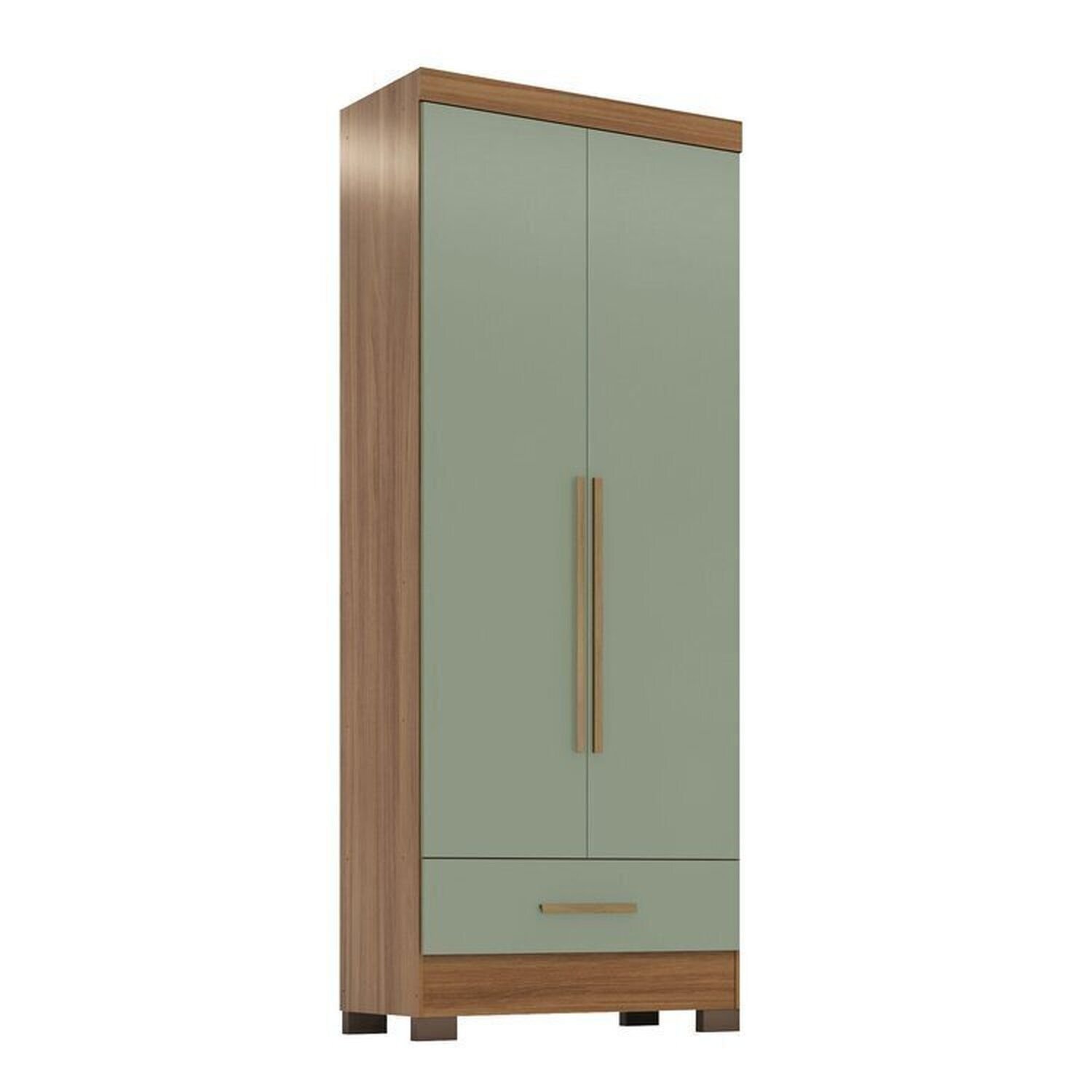 Quarto Modulado Casal Completo 4 Peças 5 Portas 4 Gavetas com Maleiro Smart Plus Espresso Móveis - 9