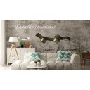 Ver imagem 3 de Escultura Parede de Metal Decoração Sala Quarto Escritório Bronze Escuro