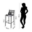 Ver imagem 6 de Conjunto Bistrô Dani 2 Banquetas e Mesa Tampo BP Redondo