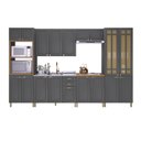 Ver imagem 3 de Cozinha Americana Modulada 6 Peças Torre Quente Cristaleira com Vidro Reflecta Sem Tampo Paris