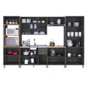 Ver imagem 5 de Cozinha Americana Modulada 6 Peças Torre Quente Cristaleira com Vidro Reflecta Sem Tampo Paris