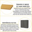 Ver mais imagens de Cozinha Americana Modulada 6 Peças Torre Quente Cristaleira com Vidro Reflecta Sem Tampo Paris
