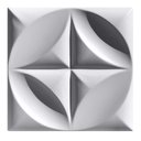 Ver imagem 3 de Forma 3D Gesso e Cimento ABS - Floral 50x50