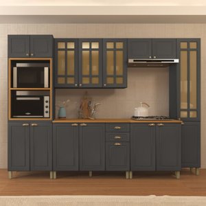 Cozinha Completa 6 Peças 16 Portas 2 Gavetas Paris 