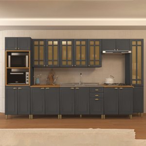 Cozinha Completa 8 Peças 20 Portas 2 Gavetas Paris 