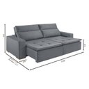 Ver imagem 3 de Sofá Retrátil e Reclinável 3 Lugares 190cm Veneza 