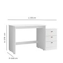 Ver imagem 2 de Mesa Gamer Tuboarte 100% em Mdf Branco