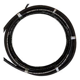 Mangueira Hidráulica 3/8 R1 Alta Pressão Trama de Aço C/ 10m - 1