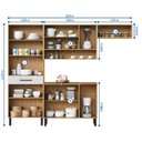 Ver imagem 5 de Cozinha Completa 4 Peças 11 Portas 1 Gavetas 1 Nicho Veneza Itatiaia